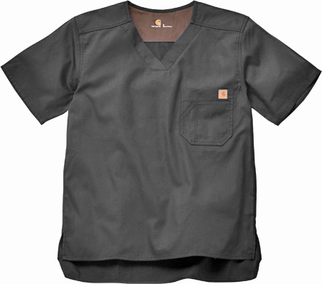 Carhartt Men's Solid Ripstop Scrub Utility Top. Embroidery is available on this item.