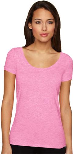 Next Level Pink Women's The Scoop Tee Shirts