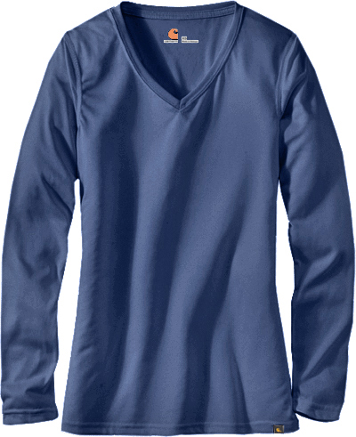 Carhartt Women's Work-Dry Long-Sleeve Sub-Scrub. Embroidery is available on this item.