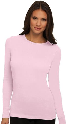 Next Level Pink Women's Soft Thermal L/S Shirts. Printing is available for this item.