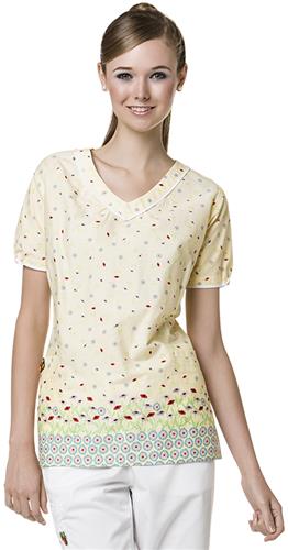 Mary Engelbreit Womens Full of Posies V-Neck Top. Embroidery is available on this item.
