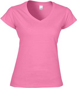 gildan pink neck softstyle shirts junior