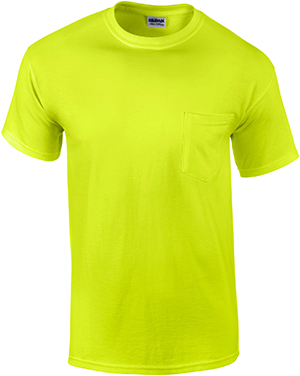 Gildan Adult Safety T-Shirts with Pocket