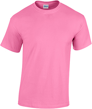 Gildan Pink Heavy Cotton Adult T-Shirts. Printing is available for this item.
