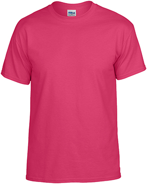 Gildan Pink DryBlend Adult T-Shirts. Printing is available for this item.