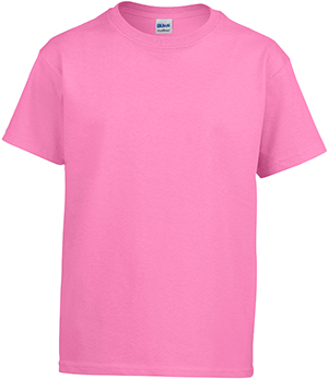 Gildan Pink DryBlend Youth T-Shirts. Printing is available for this item.