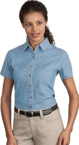 Port & Company Ladies SS Value Denim Shirts
