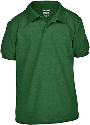 Gildan DryBlend Youth (YM - WHITE) Pique Sport Shirt Polos