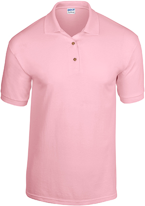 Gildan Pink DryBlend Adult Jersey Sport Shirt Polo