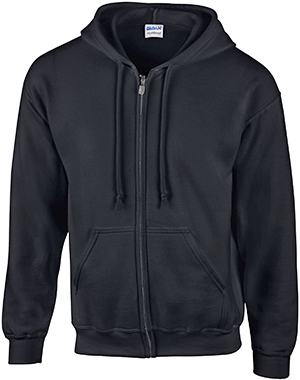 Gildan DryBlend Adult Full-Zip Hooded Sweatshirts. Decorated in seven days or less.