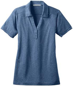 Port Authority Ladies Performance Cross Dye Polo. Printing is available for this item.