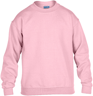 Gildan Pink Heavy Blend Crewneck Sweatshirts. Printing is available for this item.