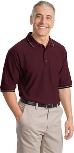 Port Authority Adult Cool Mesh Polo w/Tipping Trim. Printing is available for this item.