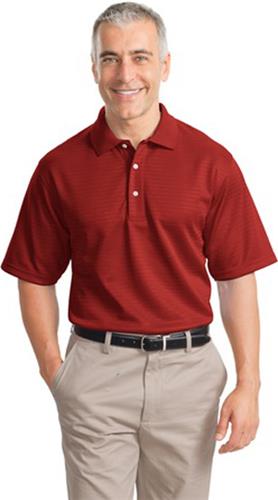 Port Authority Adult Shadow Stripe Interlock Polo. Printing is available for this item.