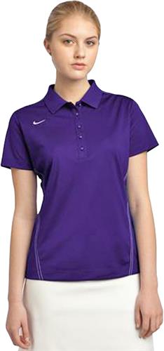 Nike Golf Dri-FIT Sport Swoosh Pique Women's Polos. Embroidery is available on this item.