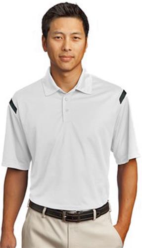 Nike Golf Dri-FIT Shoulder Stripe Adult Polos. Printing is available for this item.