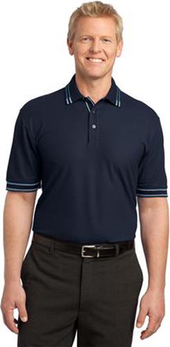 Port Authority Adult Silk Touch Tipped Polos. Printing is available for this item.