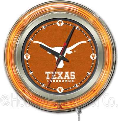 Holland University of Texas Neon Logo Clock. Free shipping.  Some exclusions apply.