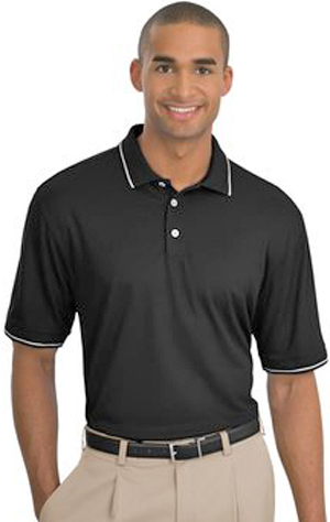 Nike Golf Dri-FIT Classic Tipped Adult Polos. Printing is available for this item.