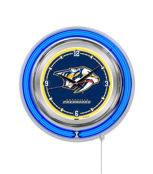Holland NHL Nashville Predators Neon Logo Clock. Free shipping.  Some exclusions apply.