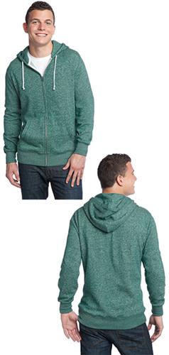 District Men's Marled Full-Zip Hoodie Jackets. Decorated in seven days or less.