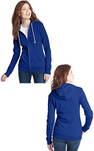 District Core Fleece Full-Zip Hoodie Jackets. Decorated in seven days or less.