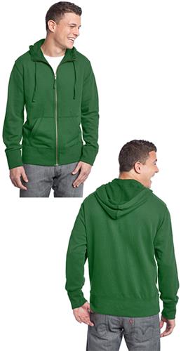 District Young Men's French Terry Full-Zip Hoodie. Decorated in seven days or less.