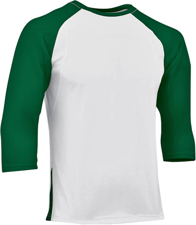 Champro Complete Game 3/4 Sleeve Baseball Shirt. Decorated in seven days or less.