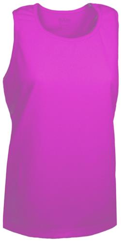 Baw Ladies Pink Sleeveless Marathon Singlet Shirts. Printing is available for this item.