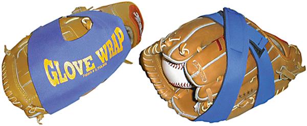 wrapping a baseball glove