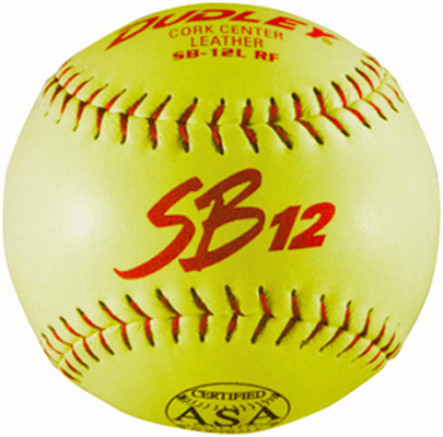 Dudley Spalding 12" ASA SB Leather Softballs