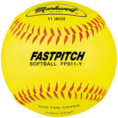 Markwort 11" Synthetic Fastpitch Softballs FPS11Y
