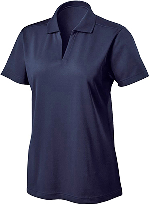 Holloway Ladies Adapt Solid V-Neck Polo Shirts CO. Printing is available for this item.