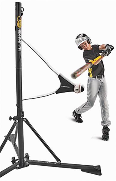 Hit-A-Away Baseball Hitting System Pole & Ball - Baseball Equipment & Gear