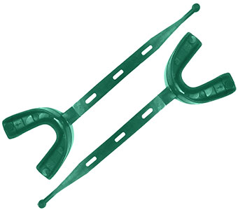 Youth (Dark Green) Form-Fit Strap Vented "Latex-Free" Mouthguard (2 Pack) 