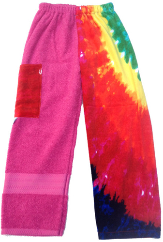 Kiki's Nation Pink Multi Tie-Dye Towel Pants