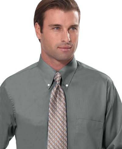 Van Heusen Men's Silky Poplin Button Up Shirts