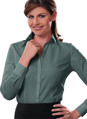 Van Heusen Ladies' Silky Poplin Button Up Shirts