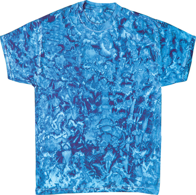 Colortone Crystal Blue Tie Dye SS Tee Shirt