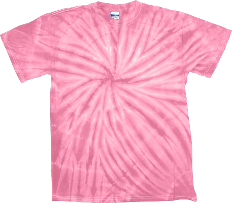 E73255 Dyenomite Cyclone Pink Tie Dye Short Sleeve TShirt