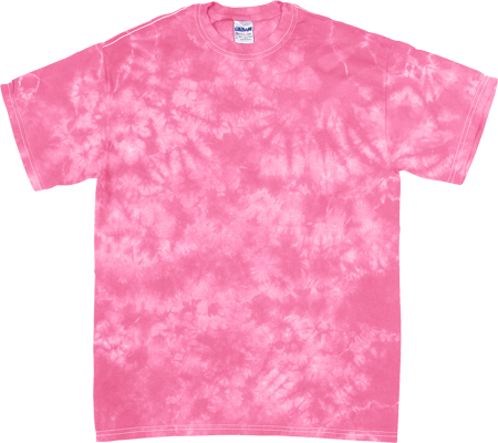 Dyenomite Crystal Pink Tie Dye Short Sleeve TShirt