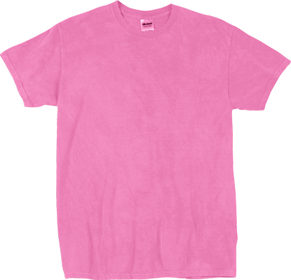 Dyenomite Pink Pigment Dye Short Sleeve Tee Shirt. Printing is available for this item.