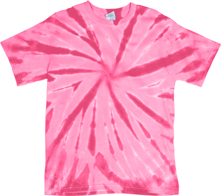 Dyenomite Pink Pinwheel Tie Dye SS Tee Shirts