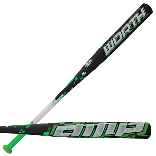 Worth Amp Alloy ASA Slowpitch Softball Bat Baseball Equipment & Gear