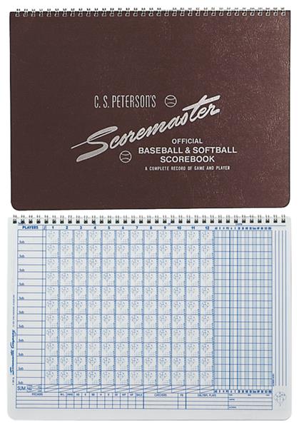Peterson's Scoremaster Official Baseball/Softball Scorebook Game Score Book C.S 