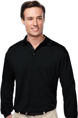 Campus Polyester Jersey Long Sleeve Polo Shirt. Printing is available for this item.
