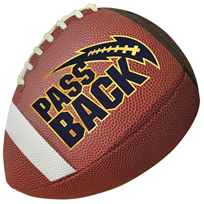 Passback Official Composite Football, Ages 14+, High School