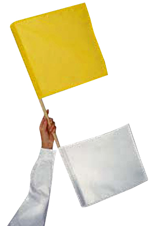 Blazer Athletic Yellow And White Umpires Flag