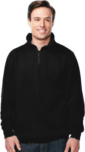 TriMountain Viewpoint 1/4 Zip Sueded Knit Pullover