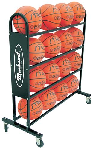Markwort Stag Basketball Trolley 16 Ball Rack